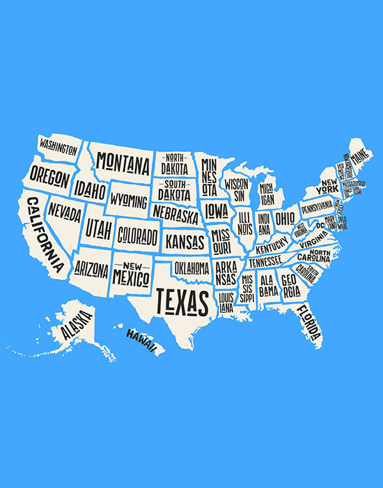 map with names