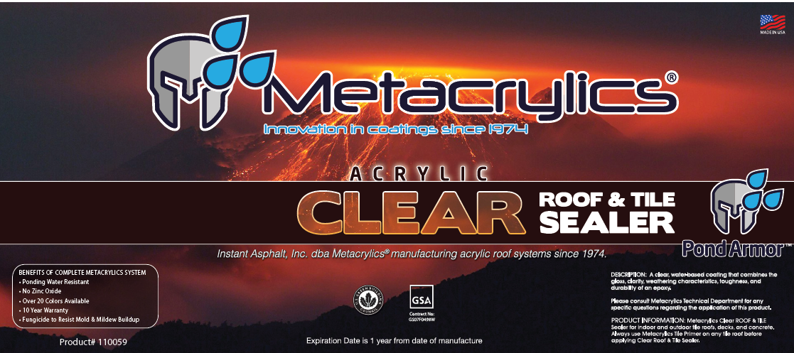 metacrylics clear roof & tile sealer