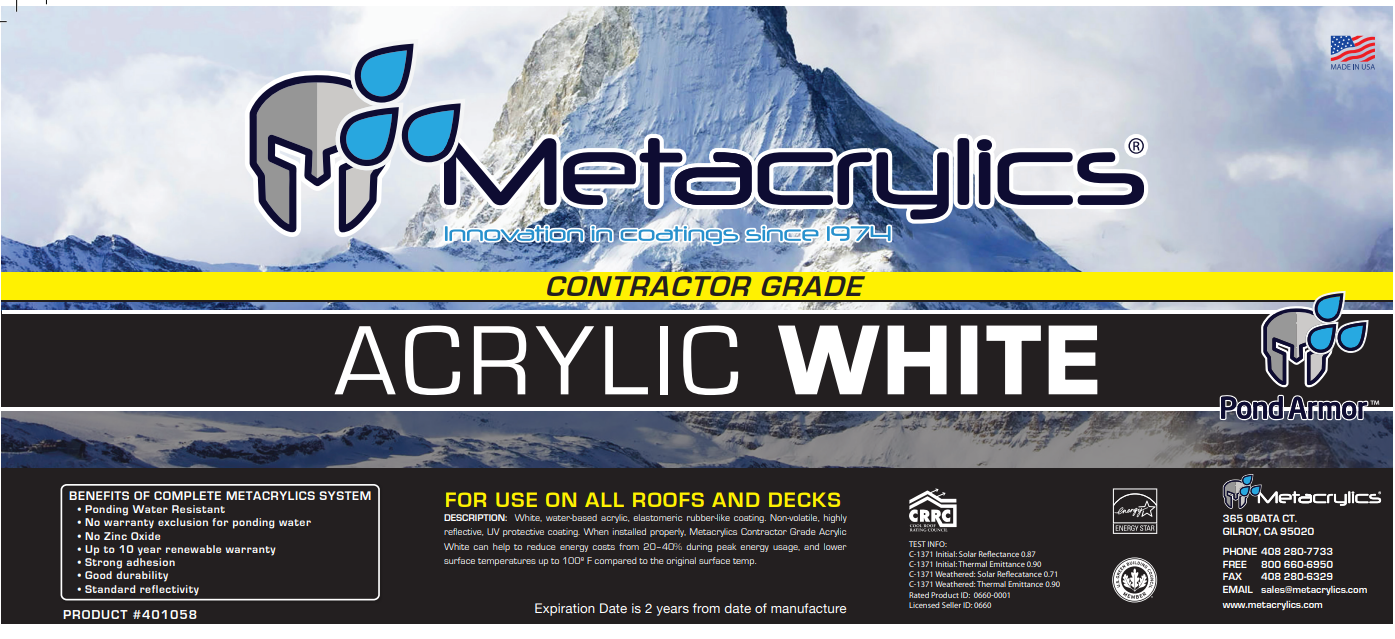 metacrylics - contractor grade acrylic white